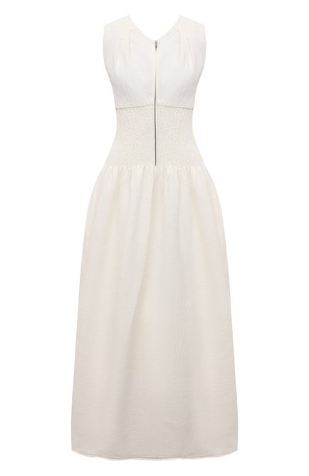 Женское льняное платье JIL SANDER белого цвета по цене 193500 руб., арт. JSPS501904-WS320400 | Фото 1