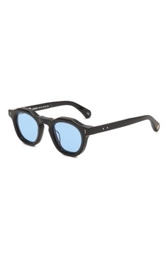 Мужские солнцезащитные очки PETER&MAY WALK голубого цвета, арт. S#105 S0LAR BLACK BLUE | Фото 1 (Кросс-КТ: С/з-мужское; Тип очков: С/з; Очки форма: Круглые; Оптика Гендер: оптика-мужское)