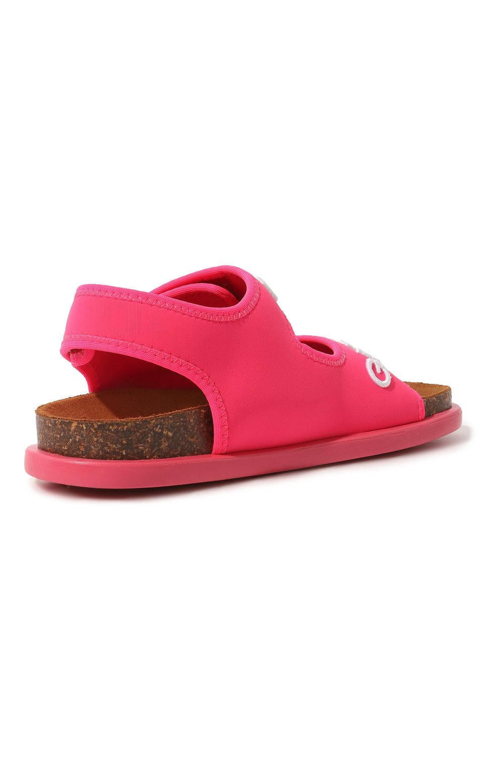 Детские сандалии DOLCE & GABBANA розового цвета, арт. DA5128/AQ687/29-36 | Фото 3 (Материал внешний: Текстиль; Материал внутренний: Текстиль)