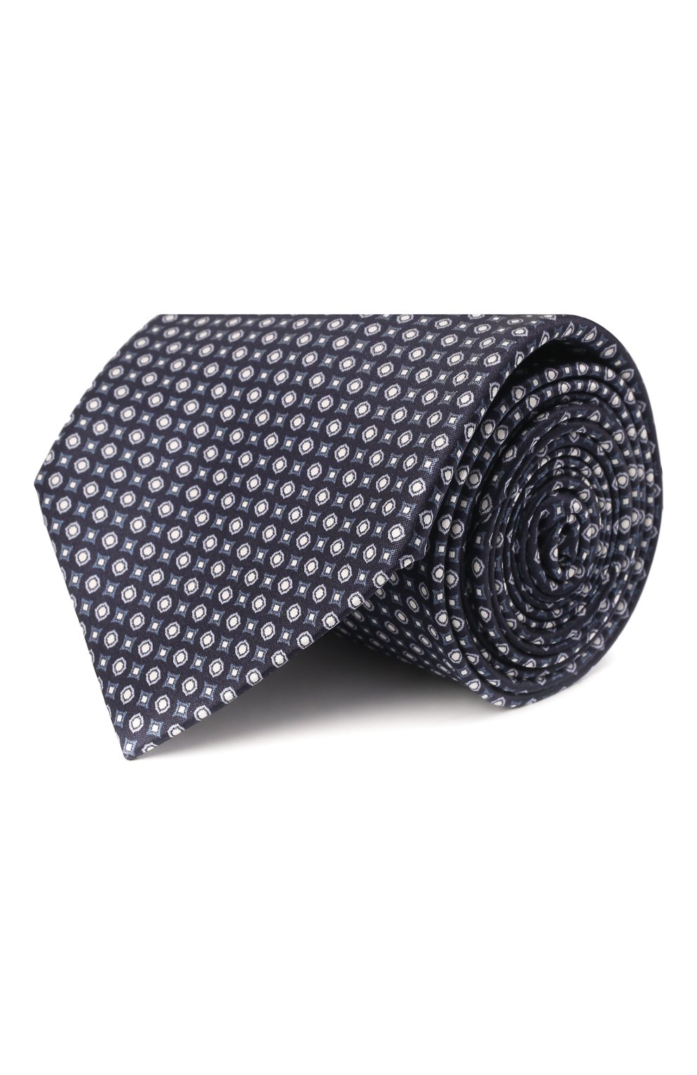 Мужской комплект из галстука и платка BRIONI темно-синего цвета, арт. 08A900/P1477 | Фото 1 (Материал: Текстиль, Шелк)