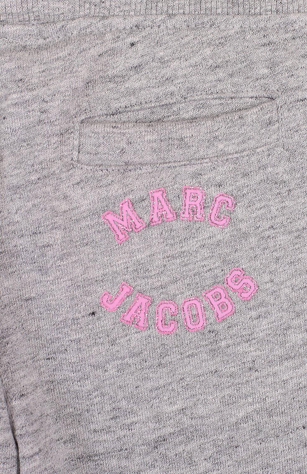 Детские хлопковые брюки с поясом на кулиске MARC JACOBS (THE) серого цвета, арт. W14191/6A-12A | Фото 3 (Девочки Кросс-КТ: Брюки-одежда; Материал внешний: Хлопок; Статус проверки: Проверено, Проверена категория)