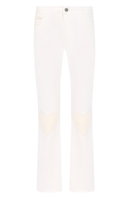 Женские укороченные джинсы STELLA MCCARTNEY белого цвета по цене 39950 руб., арт. 475508/SMH24 | Фото 1