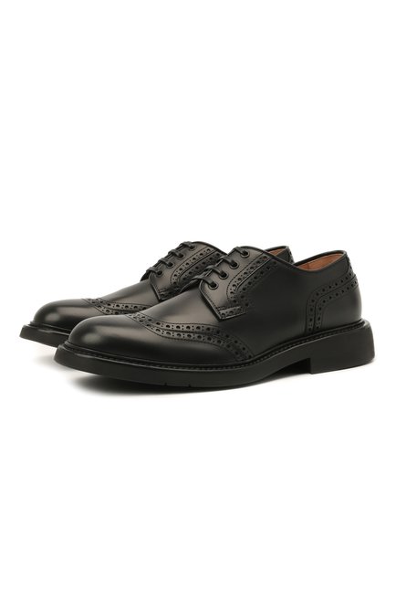 Мужские кожаные дерби BOTTEGA VENETA черного цвета по цене 69950 руб., арт. 651308/V00H0 | Фото 1
