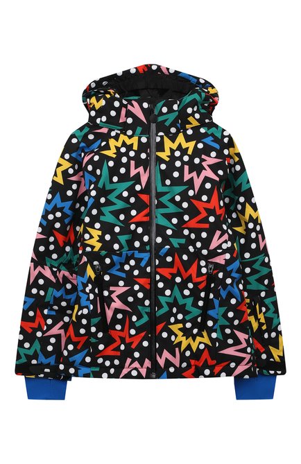 Детская утепленная куртка STELLA MCCARTNEY разноцветного цвета, арт. TT2A10 | Фото 1 (Материал внешний: Синтетический материал; Рукава: Длинные; Драгоценные камни: Проставлено; Материал сплава: Проставлено)