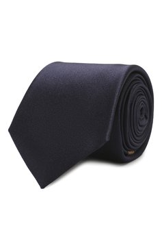 Мужской шелковый галстук GUCCI синего цвета, арт. 621511/4E009 | Фото 1 (Материал: Текстиль, Шелк; Принт: Без принта; Стили: Классический)