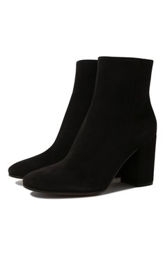 Женские замшевые ботильоны rolling 85 GIANVITO ROSSI черного цвета, арт. G70636.85RIC.CASNER0 | Фото 1 (Каблук высота: Высокий; Материал внутренний: Натуральная кожа; Каблук тип: Устойчивый; Материал утеплителя: Без утеплителя; Подошва: Плоская; Материал внешний: Замша)