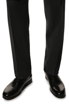 Мужские кожаные ботинки PANTANETTI черного цвета, арт. 14923EM/DIAM0ND | Фото 3 (Материал утеплителя: Натуральный мех; Мужское Кросс-КТ: Ботинки-обувь, зимние ботинки; Подошва: Плоская)