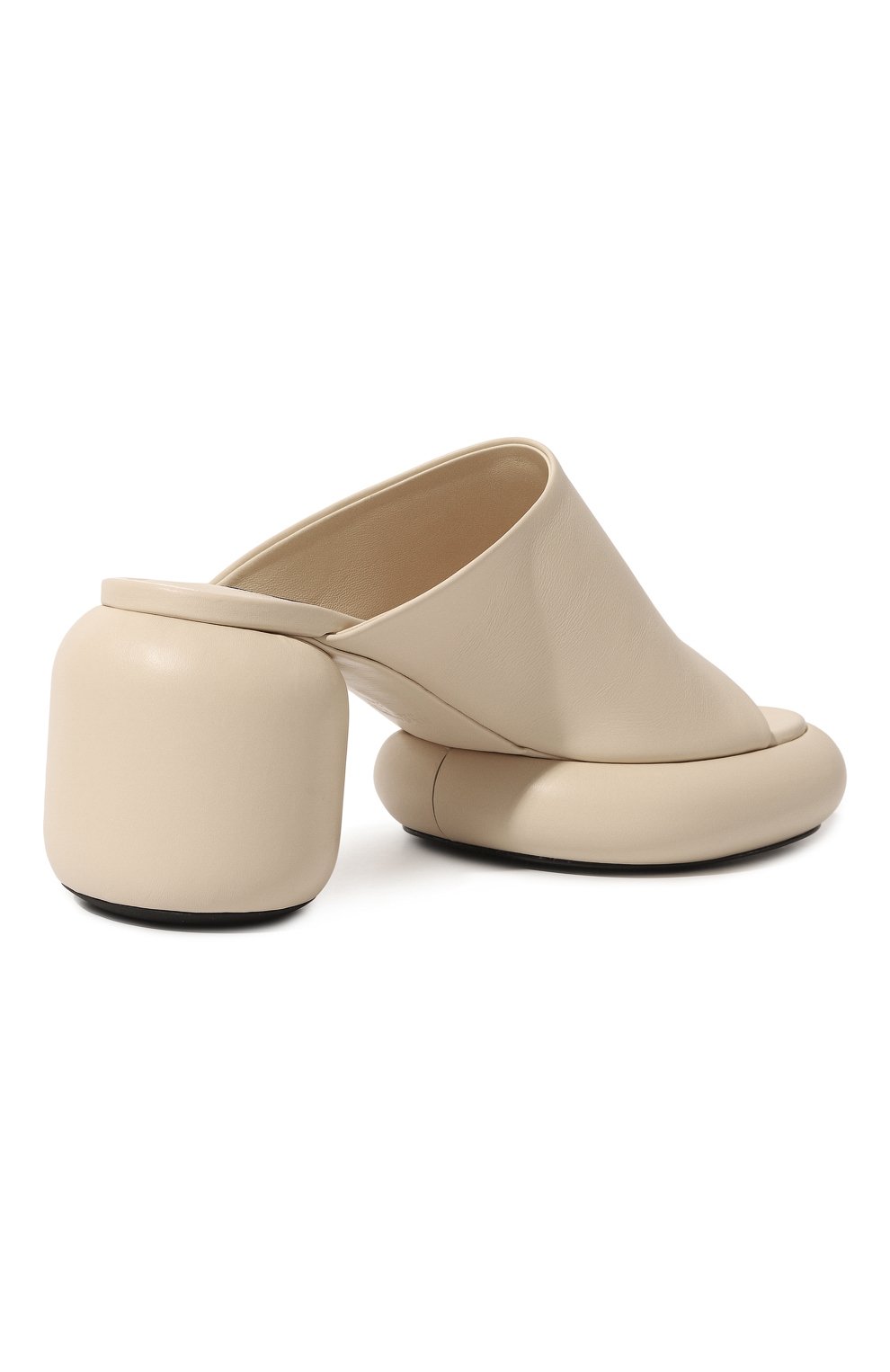 Женские кожаные мюли JIL SANDER кремвого цвета, арт. J15WP0072/P5269 | Фото 5 (Подошва: Платформа; Каблук высота: Высокий; Региональные ограничения белый список (Axapta Mercury): Не проставлено; Материал внутренний: Натуральная кожа; Материал сплава: Проставлено; Нос: Не проставлено; Каблук тип: Устойчивый; Драгоценные камни: Проставлено)