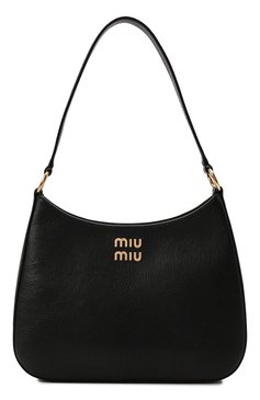 Женская сумка MIU MIU черного цвета, арт. 5BC107-2AJB-F0002-OOO | Фото 2 (Сумки-технические: Сумки top-handle; Размер: medium; Материал: Натуральная кожа)