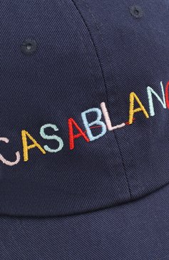 Мужской хлопковая бейсболка CASABLANCA темно-синего цвета, арт. AC20-HAT-002 CASA 0CEAN RES0RT CAP | Фото 2 (Материал: Текстиль, Хлопок)