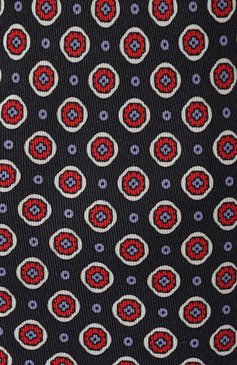 Мужской шелковый галстук VAN LAACK темно-синего цвета, арт. LER0Y-P/K70227 | Фото 4 (Принт: С принтом; Материал: Текстиль, Шелк; Материал сплава: Проставлено; Нос: Не проставлено)