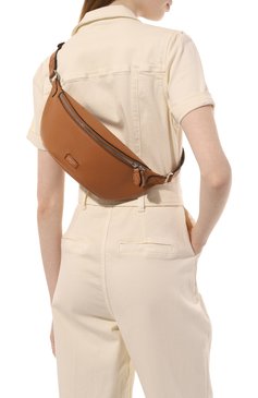 Женская поясная сумка ninon LANCEL светло-коричневого цвета, арт. A11818 | Фото 8 (Размер: medium; Материал: Натуральная кожа; Стили: Классический)
