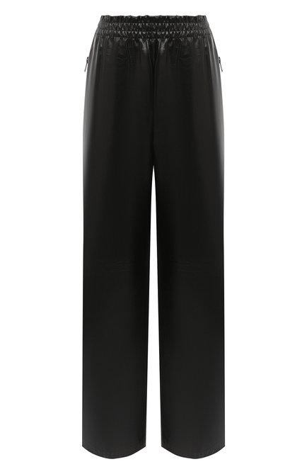 Женские кожаные брюки BOTTEGA VENETA черного цвета по цене 290500 руб., арт. 633867/VKLC0 | Фото 1