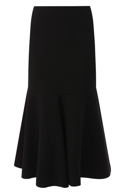 Женская шерстяная юбка GIORGIO ARMANI черного цвета по цене 143500 руб., арт. 9WHNN02C/T001J | Фото 1