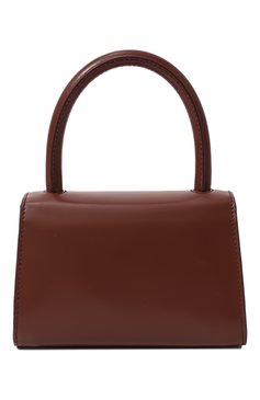 Женская сумка mini BY FAR коричневого цвета, арт. 22CRMINATCWSMA | Фото 6 (Сумки-технические: Сумки через плечо, Сумки top-handle; Материал: Натуральная кожа; Размер: mini; Ремень/цепочка: На ремешке)