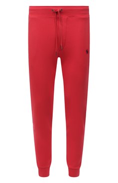 Мужские джоггеры POLO RALPH LAUREN красного цвета, арт. 710652314 | Фото 1 (Длина (брюки, джинсы): Стандартные; Материал внешний: Синтетический материал, Хлопок; Материал сплава: Проставлено; Стили: Спорт-шик; Драгоценные камни: Проставлено; Силуэт М (брюки): Джоггеры)