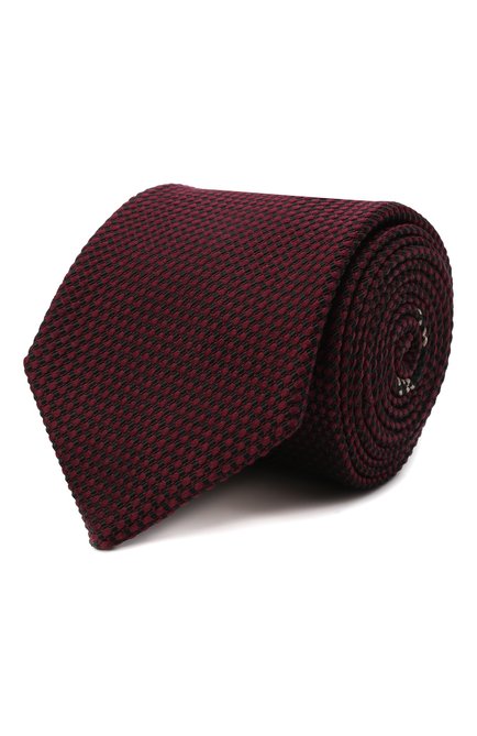 Мужской шелковый галстук BRIONI бордового цвета, арт. 061D00/P1437 | Фото 1 (Материал: Шелк, Текстиль; Принт: Без принта)