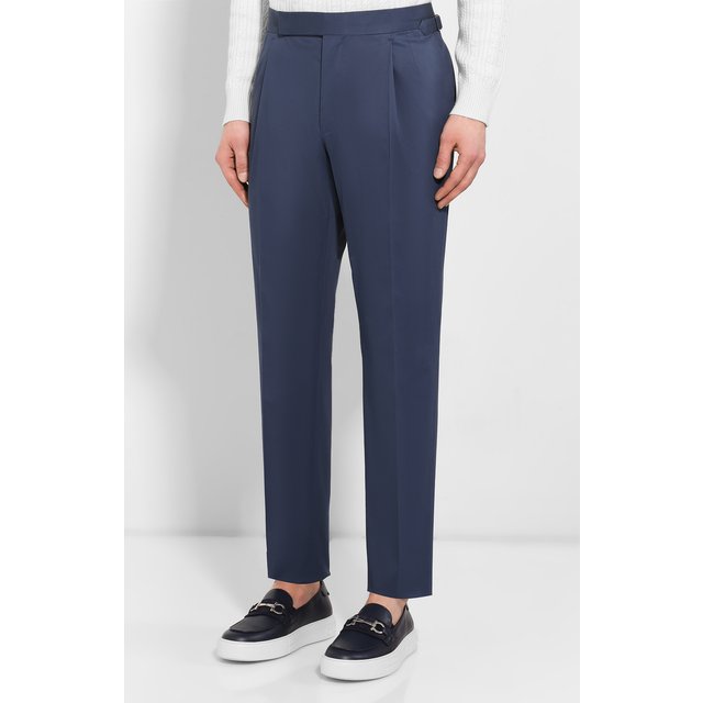 Хлопковые брюки Ermenegildo Zegna  714F04/77FA12 Фото 3