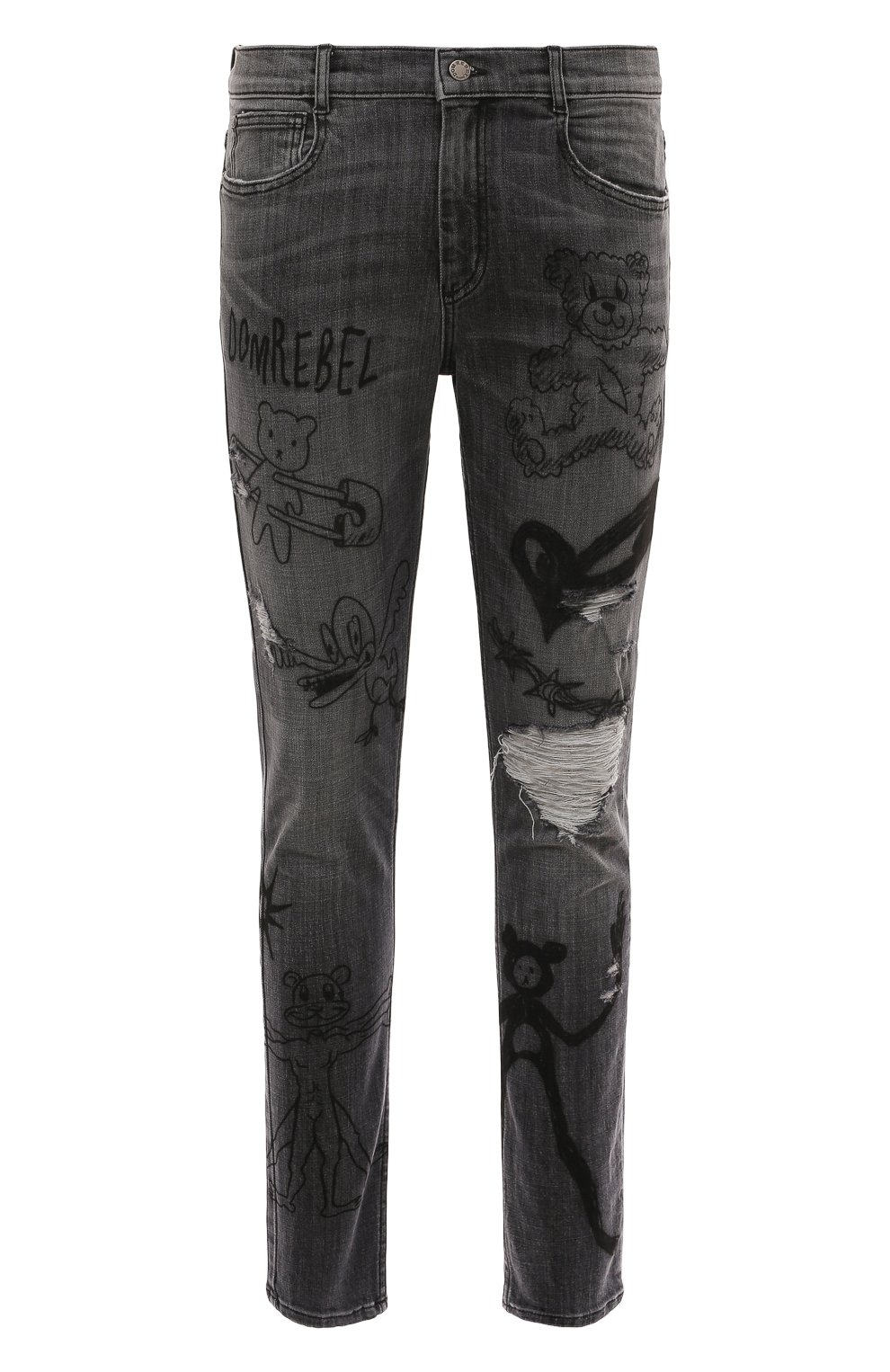 Джинсы DOMREBEL  SCRIBBLE/SKINNY JEANS