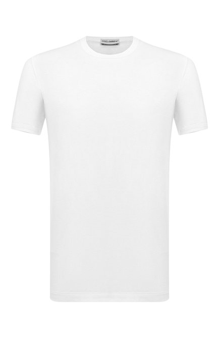 Мужская хлопковая футболка DOLCE & GABBANA белого цвета по цене 19750 руб., арт. M8E26J/FUGHH | Фото 1
