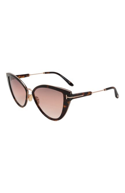 Женские солнцезащитные очки TOM FORD темно-коричневого цвета по цене 64800 руб., арт. TF868 52F | Фото 1