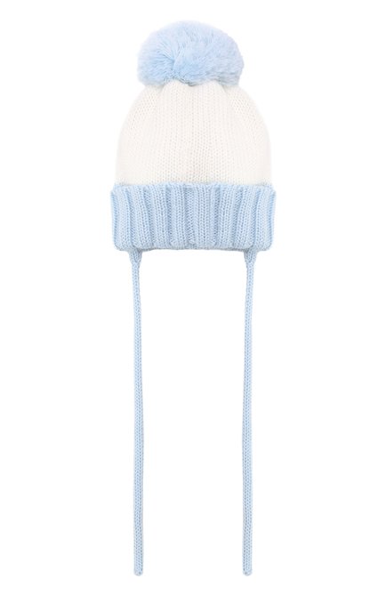 Детского шерстяная шапка CATYA голубого цвета, арт. 024600/AJ | Фото 2 (Материал: Шерсть, Текстиль; Региональные ограничения белый список (Axapta Mercury): RU)