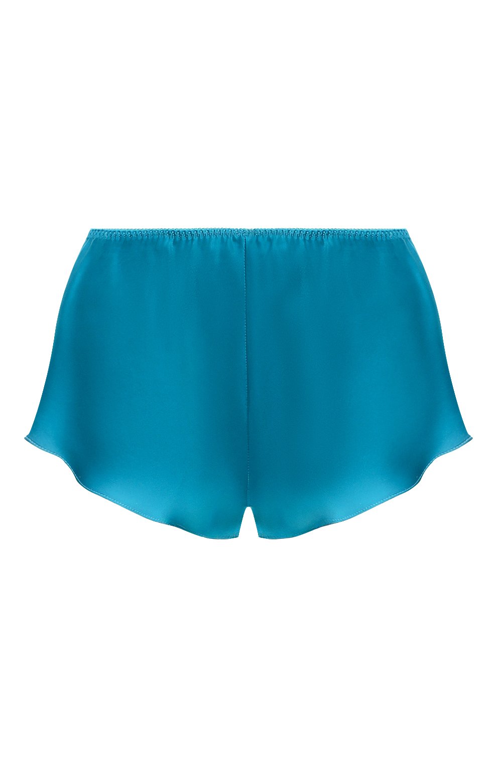 Женские шелковые шорты LUNA DI SETA голубого цвета, арт. VLST08006 | Фото 1 (Материал внешний: Шелк; Материал сплава: Проставлено; Нос: Не проставлено)