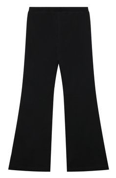Детские хлопковые брюки MOSCHINO черного цвета, арт. HAP050/LDA14/10A-14A | Фото 2 (Случай: Повседневный; Материал сплава: Проставлено; Нос: Не проставлено; Материал внешний: Хлопок)
