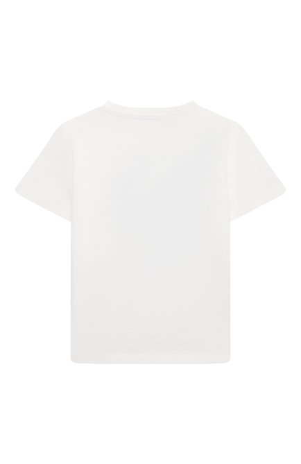 Детский хлопковая футболка VERSACE белого цвета, арт. 1000102/1A02484 | Фото 2