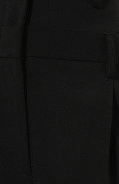 Женские шерстяные брюки MSGM черного цвета, арт. 3441MDP14 237200 | Фото 5 (Силуэт Ж (брюки и джинсы): Широкие; Материал внешний: Шерсть; Длина (брюки, джинсы): Стандартные; Женское Кросс-КТ: Брюки-одежда; Материал сплава: Проставлено; Нос: Не проставлено; Драгоценные камни: Проставлено; Стили: Кэжуэл)