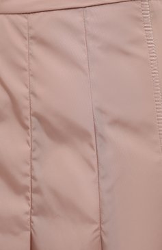 Женская юбка MONCLER розового цвета, арт. F2-093-2D712-00-C0068 | Фото 5 (Женское Кросс-КТ: юбка-плиссе, Юбка-одежда; Материал внешний: Синтетический материал; Стили: Спорт-шик; Длина Ж (юбки, платья, шорты): Миди)