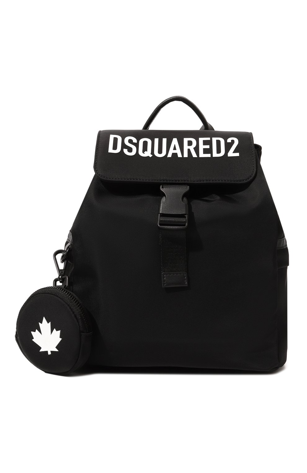 Детская рюкзак DSQUARED2 черного цвета, арт. DQ1638/D0A3M | Фото 1 (Материал: Текстиль)