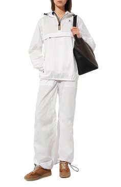 Женская анорак K-WAY белого цвета, арт. K61167W | Фото 2 (Кросс-КТ: Куртка; Рукава: Длинные; Материал внешний: Синтетический материал; Материал сплава: Проставлено; Стили: Спорт-шик; Драгоценные камни: Проставлено; Длина (верхняя одежда): Короткие)