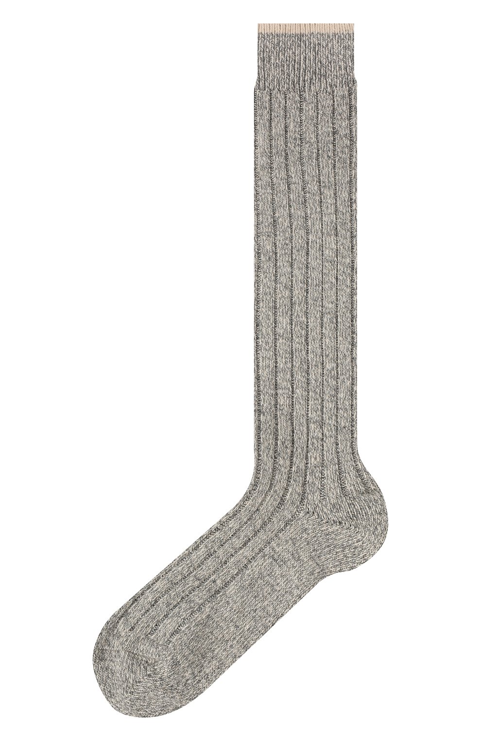 Мужские кашемировые носки BRUNELLO CUCINELLI серого цвета, арт. MCS93591 | Фото 1 (Материал внешний: Шерсть, Кашемир; Кросс-КТ: бельё; Материал сплава: Проставлено; Нос: Не проставлено)