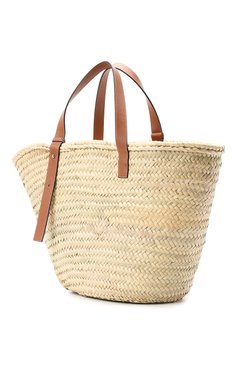 Женский сумка basket loewe x smiley LOEWE желтого цвета, арт. A223S81X01 | Фото 3 (Сумки-технические: Сумки-шопперы; Материал: Растительное волокно; Размер: large)