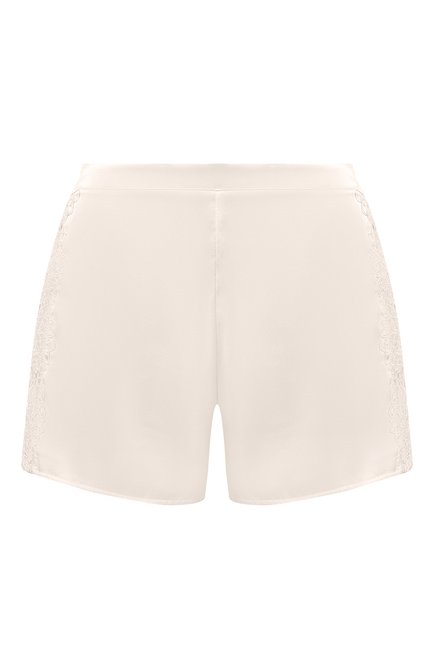 Женские шелковые шорты LISE CHARMEL белого цвета, арт. ALH0181 | Фото 1 (Нос: Не проставлено; Материал сплава: Проставлено; Материал внешний: Шелк)