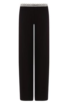Женские брюки LA PERLA черного цвета, арт. 0043810 | Фото 1 (Женское Кросс-КТ: Брюки-белье; Материал внешний: Синтетический материал, Хлопок)