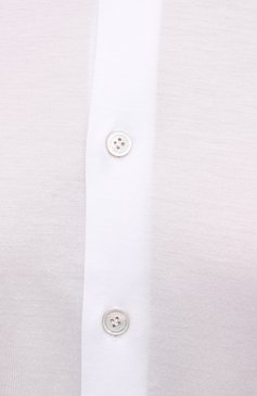 Мужская хлопковая рубашка KITON белого цвета, арт. UMCNERH0804601 | Фото 5 (Манжеты: На пуговицах; Воротник: Кент; Рукава: Длинные; Случай: Повседневный; Длина (для топов): Стандартные; Рубашки М: Slim Fit; Материал сплава: Проставлено; Материал внешний: Хлопок; Принт: Однотонные; Драгоценные камни: Проставлено; Стили: Кэжуэл)