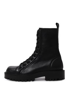Мужские кожаные ботинки VIC MATIE черного цвета, арт. 1D8158U_B32B070101 | Фото 4 (Мужское Кросс-КТ: Ботинки-обувь, Байкеры-обувь; Материал внутренний: Натуральная кожа; Материал сплава: Проставлено; Материал утеплителя: Без утеплителя; Подошва: Массивная; Драгоценные камни: Проставлено)