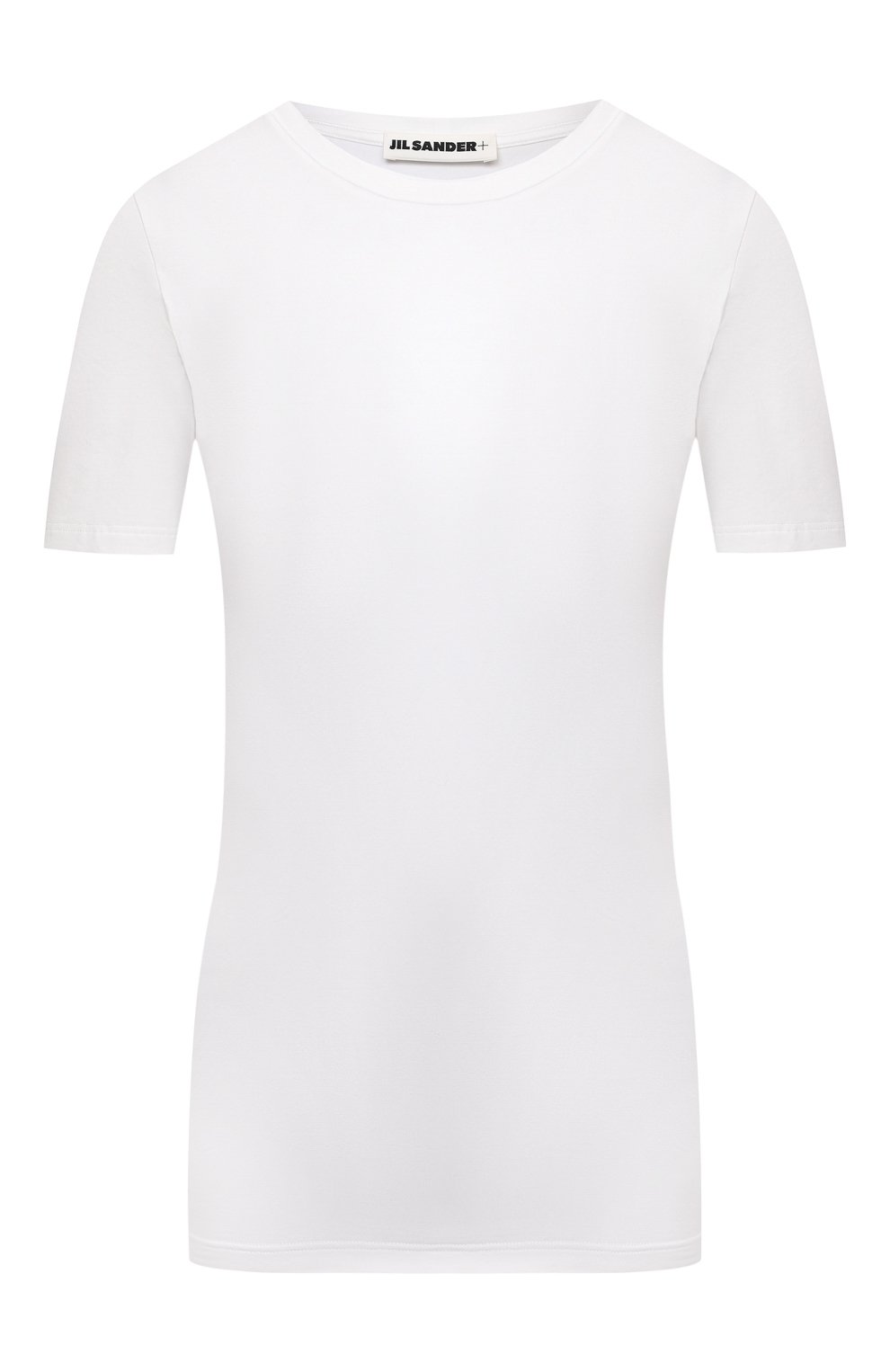 Женская хлопковая футболка JIL SANDER белого цвета, арт. JPPU705502-WU257108 | Фото 1 (Принт: Без принта; Рукава: Короткие; Длина (для топов): Стандартные; Материал внешний: Хлопок; Женское Кросс-КТ: Футболка-одежда; Стили: Минимализм)