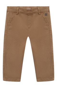 Детские брюки TARTINE ET CHOCOLAT бежевого цвета, арт. TR22101/1M-1A | Фото 1 (Кросс-КТ НВ: Брюки; Материал внешний: Хлопок, Лиоцелл, Растительное волокно)