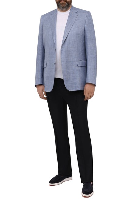 Мужские брюки из вискозы TOM FORD черного цвета, арт. 979R07/739D42 | Фото 2 (Длина (брюки, джинсы): Стандартные; Случай: Повседневный; Стили: Кэжуэл; Материал внешний: Вискоза; Региональные ограничения белый список (Axapta Mercury): RU)