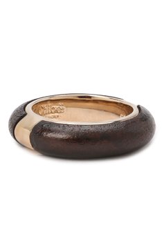 Женское кольцо CHLOÉ коричневого цвета, арт. CHC21WFR92BWD | Фото 1 (Материал: Металл)