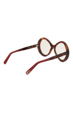 Женские солнцезащитные очки CHLOÉ коричневого цвета, арт. 2743-218 | Фото 4 (Тип очков: С/з; Оптика Гендер: оптика-женское; Очки форма: Бабочка)