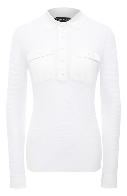 Женский пуловер TOM FORD белого цвета по цене 182500 руб., арт. MAK1047-YAX292 | Фото 1