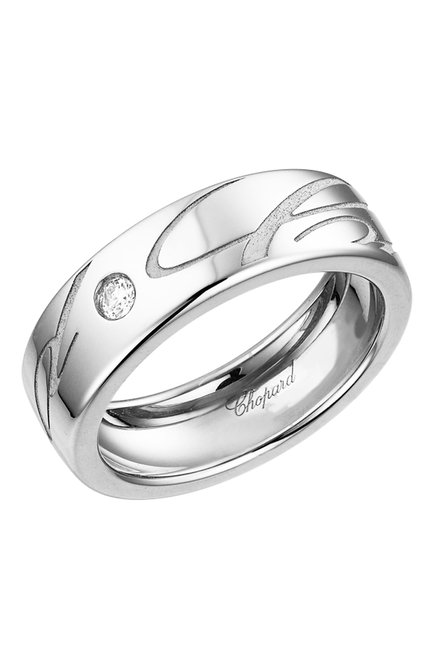 Женские кольцо CHOPARD бесцветного цвета, арт. 827941-1110 | Фото 1 (Материал сплава: Белое золото; Драгоценные камни: Бриллианты)