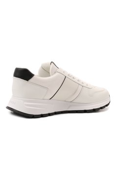 Мужские комбинированны е кроссовки prax 01 PRADA белого цвета, арт. 4E3571-3L3F-F0964-G000 | Фото 5 (Стили: Классический; Материал утеплителя: Без утеплителя; Подошва: Массивная)