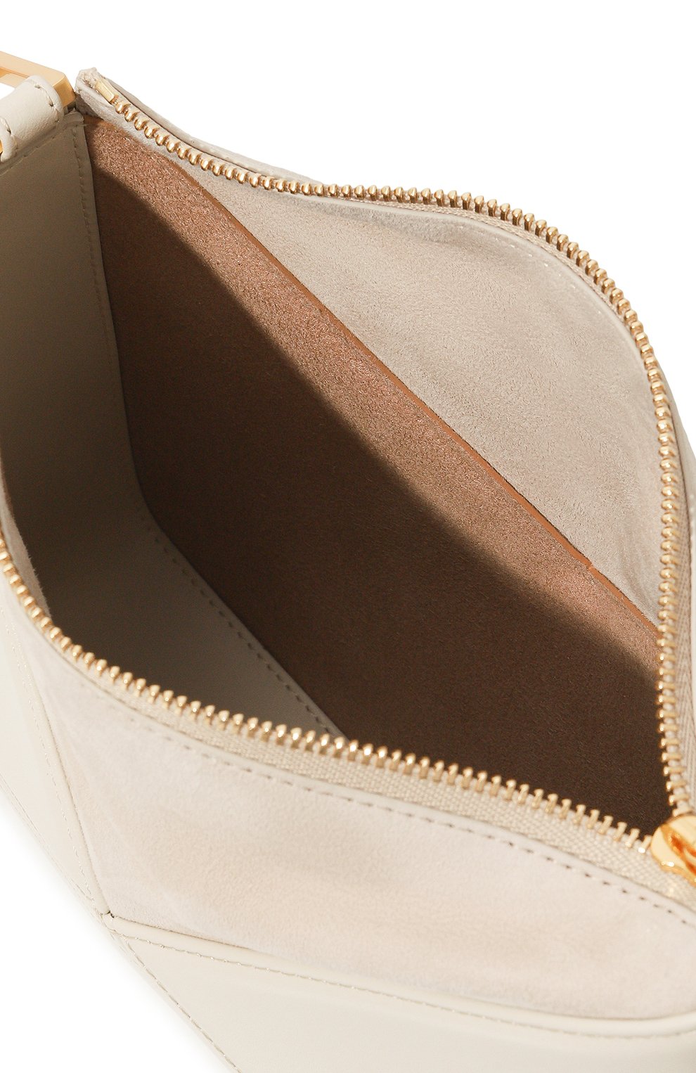 Женская сумка flex mini MLOUYE кремвого цвета, арт. 10-057 | Фото 5 (Сумки-технические: Сумки top-handle; Материал: Натуральная кожа; Размер: mini)