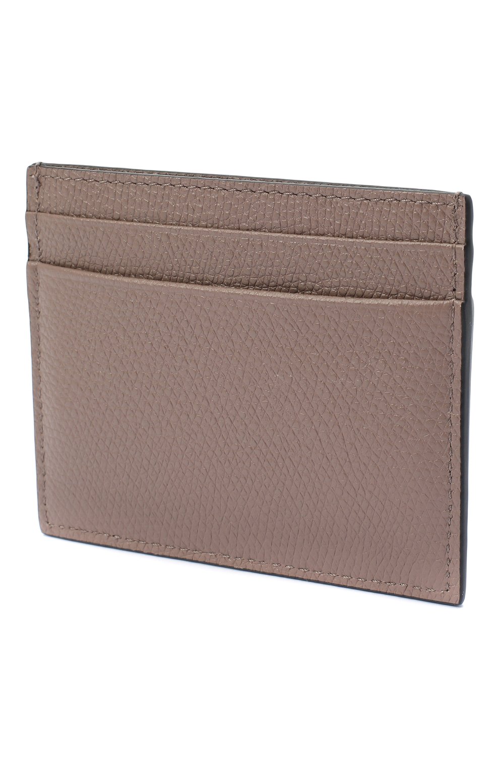 Женский кожаный футляр для кредитных карт  VALENTINO темно-бежевого цвета, арт. VW2P0V32/SNP | Фото 2 (Материал: Натуральная кожа)