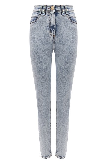 Женские джинсы BALMAIN голубого цвета по цене 205500 руб., арт. VF15460/D108 | Фото 1